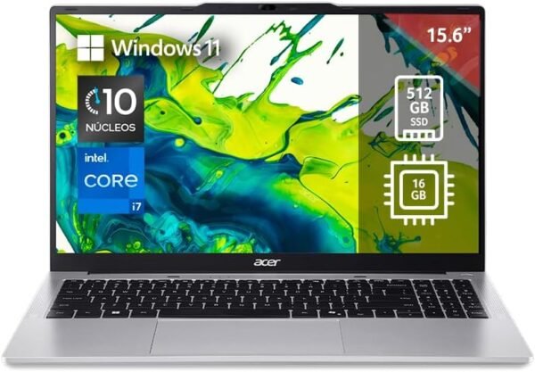 acer Laptop Aspire Lite 15.6" FHD (1920 x 1080) Core i7 13th 16GB 512GB SSD | Panel IPS | Protección contra Robo y catástrofes Naturales Gratis por 1 año (Directamente