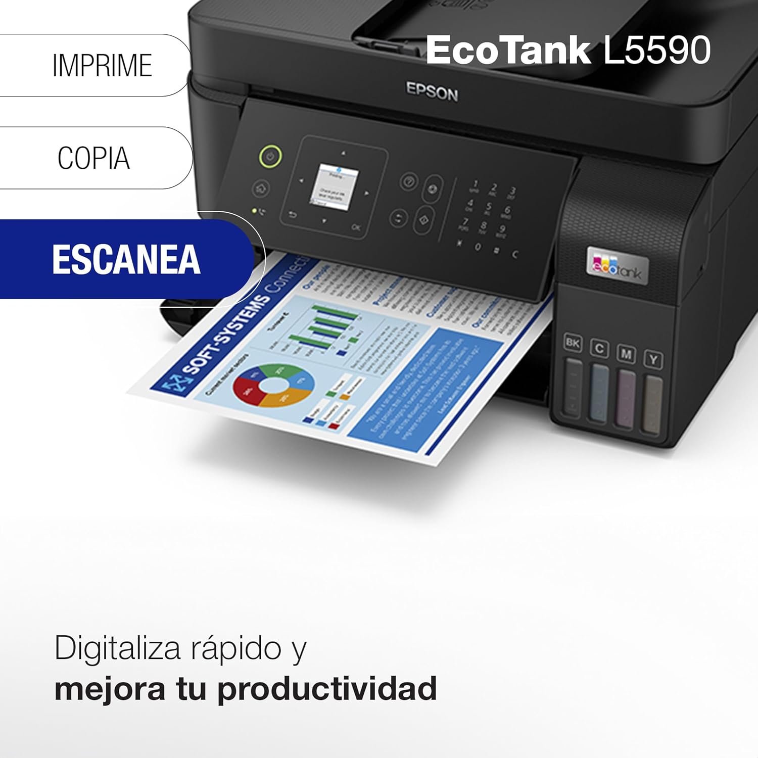 Epson Ecotank Impresora Multifuncional a Color L5590 Epson Ecotank Impresora Multifuncional a Color L5590