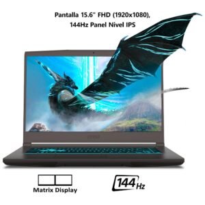 MSI Laptop Gaming Thin 15 Intel® Core™ i5-12450H NVIDIA GeForce RTX3050 8GB RAM/512GB SSD 15.6" FHD 144Hz Gris, Teclado en español/2 años de garantía