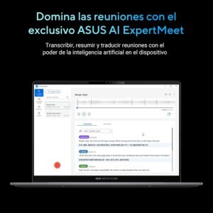 ASUS Laptop Expertbook P5/14/Intel Core Ultra 5/16GB RAM/512GB SSD/Lector de Huellas/Teclado retroiluminado en Español con tecla Copilot (Garantía y Servicio México)