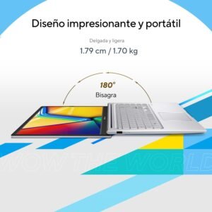 ASUS Laptop Vivobook 15 / Intel Core i5 Raptor Lake Refresh 2025/16GB RAM/512GB SSD/Webcam con Escudo de privacidad/Teclado en español/Garantia con la Marca en Mexico.
