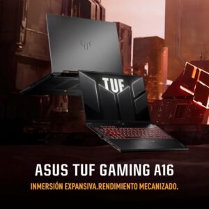 ASUS TUF Gaming A16 AMD Ryzen™ 7/ NVIDIA® GeForce RTX™ 4050/ FHD+ 16:10, 144Hz/ Wi-Fi 6 + Bluetooth® 5.3/ Garantía y Servicio con la Marca en México