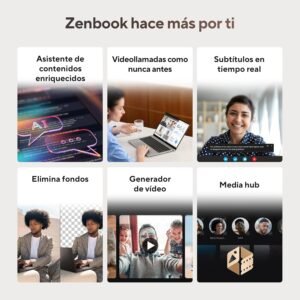 ASUS Zenbook S16 OLED AMD Ryzen AI 7 350/50 TOPS/24GB RAM/1TB SSD/Pantalla 3k,16"/Reconocimiento Facial/Carga rapida USB-C/Teclado en español/Garantia en Mexico