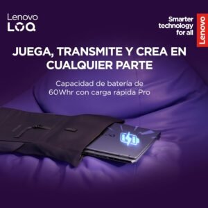 Lenovo Laptop Gamer LOQ RTX 5050|15.6" FHD Intel Core i5 |24GB RAM 512GB SSD| PC con IA | NVIDIA GeForce| Teclado Retroiluminado, Windows 11 Home