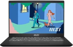MSI Modern 14 C7M-261US 14 Pulgadas Full HD, AMD Ryzen 7 7730U 2.0GHz, 16GB RAM, 512GB SSD, Windows 11 Pro, clásico Negro