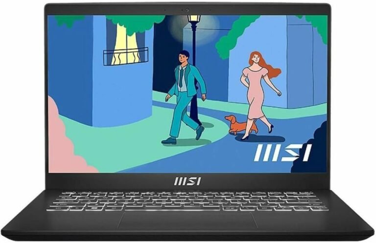 MSI Modern 14 C7M-261US 14 Pulgadas Full HD, AMD Ryzen 7 7730U 2.0GHz, 16GB RAM, 512GB SSD, Windows 11 Pro, clásico Negro