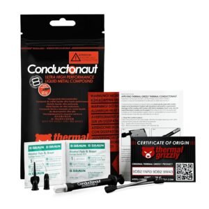 Thermal Grizzly - Conductonaut Extreme - 1 gramo - Pasta térmica de Compuesto de Metal líquido de Ultra Alto Rendimiento - para máxima conductividad térmica Mientras...