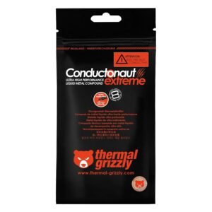 Thermal Grizzly - Conductonaut Extreme - 1 gramo - Pasta térmica de Compuesto de Metal líquido de Ultra Alto Rendimiento - para máxima conductividad térmica Mientras...