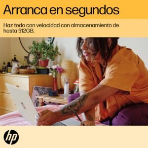 HP Laptop 15-fc0080la, AMD Ryzen 7, 16 GB, 512 GB SSD, 15.6, HD, Windows 11 Home, Teclado en Español, Garantía México, Plateado | Microsoft 365 Personal 12 Meses + Curso...
