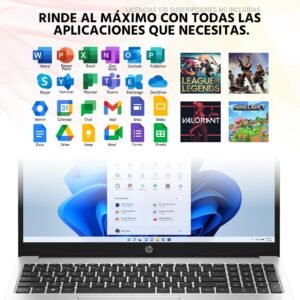HP Laptop 255 G10 AMD Ryzen 5 7530U 24GB RAM 512GB SSD 15.6" Windows 11 Home Teclado en Español + Mouse DXT