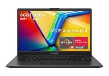 ASUS Laptop Vivobook Go 14 2025/14" FHD/AMD Ryzen 3 7320U/8GB RAM/512GB SSD/Numberpad/Teclado en Español (Garantía y Servicio en México)