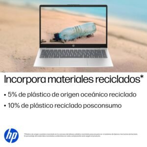 HP Laptop 14-ep0252la, Intel Core i5, 8 GB, 512 GB SSD, 14", FHD, Windows 11 Home, Teclado en Español, Garantía México, Plateado