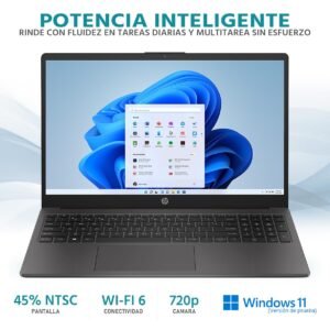 HP Laptop 250 G10 Intel Core i3 N305 16GB 512GB SSD 15.6" W11 Teclado Español Mouse DXT Ideal para Estudiante y Oficina