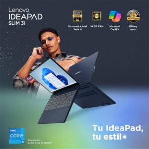 Lenovo Laptop Ideapad Slim 3|15,3" WUXGA |Intel Core i5| 24GB RAM 1TB SSD | Azul