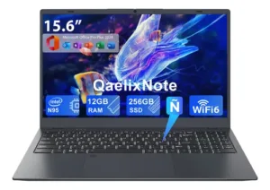 Qaelixnote Laptop Intel Celeron N95 12gb Ram 256gb Ssd Win11