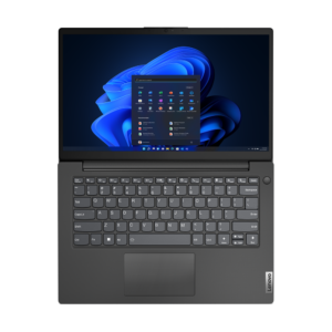 Vista superior de equipo informático mostrando distribución de teclas y touchpad integrado