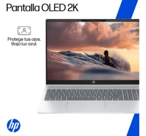 Pantalla OLED 2K de laptop HP con tecnología de baja luz azul