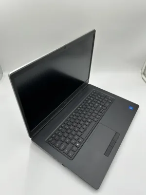 Laptop de 17 pulgadas con teclado numérico integrado y acabado en color gris oscuro