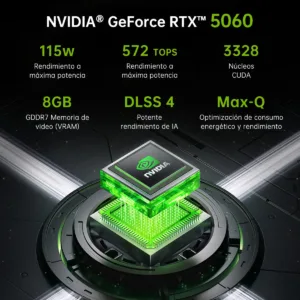 Especificaciones de la tarjeta gráfica NVIDIA GeForce RTX 5060 con tecnología DLSS 4
