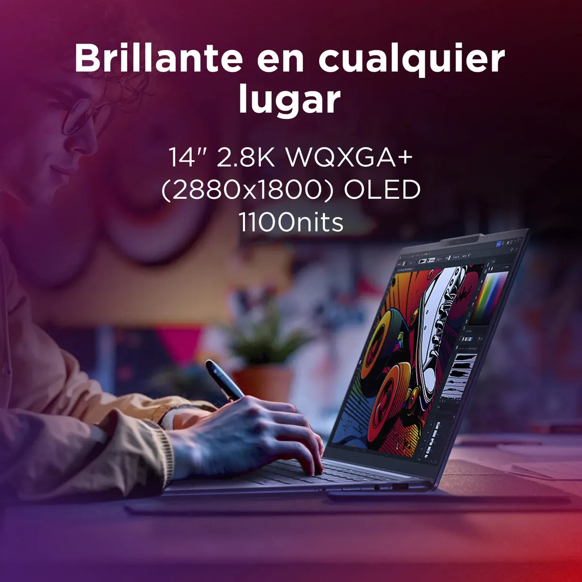 Pantalla táctil OLED de alta luminosidad Diseñador usando lápiz óptico en pantalla táctil OLED de 1100 nits de brillo