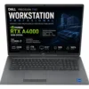 Dell Precision 7760 mostrando pantalla principal con especificaciones técnicas de workstation profesional