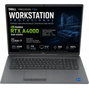 Workstation Dell Precision Core i7 32GB 1TB RTX A4000 (SKU: 7760)