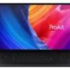 Laptop ASUS ProArt Ryzen AI 9 mostrando pantalla principal con fondo colorido