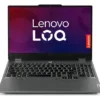 Laptop gamer lenovo loq rtx 4050 con pantalla encendida y teclado completo