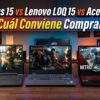 portada de la comparativa de las 3 laptops