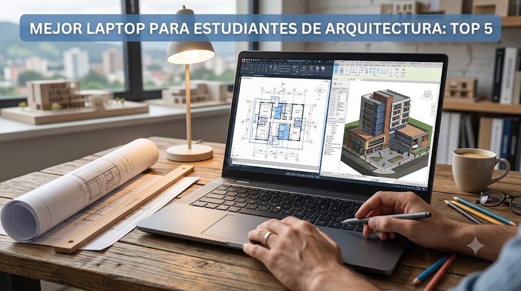 Te presentamos los 5 mejores modelos de laptops actuales para tu carrera de arquitectura